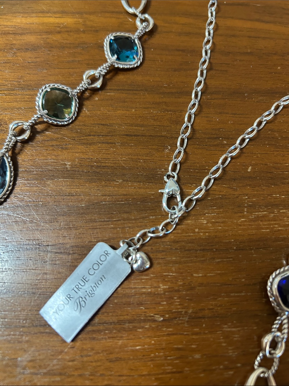 Brighton Silver Multi-Color Long Pendant Necklace. 0125 - Picture 7 of 15